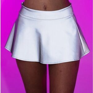 Reflective Flared Skirt